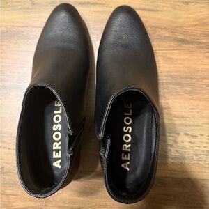 AEROSOLES Black Booties with Small Heel